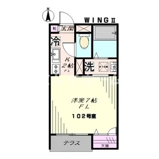 WINGII【1階】の間取り