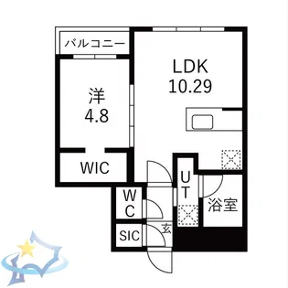Villa Aura【3階】の間取り