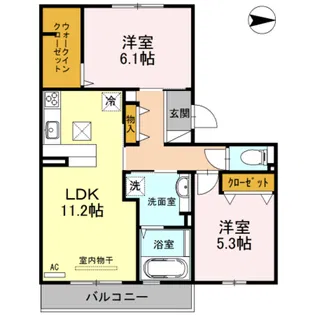 カルミア【2階】の間取り