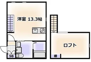 セリーナ田辺【1階】の間取り