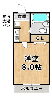 アルカン壱番館【3階】の間取り