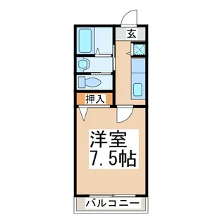 ロイヤルハイツ大窪【3階】の間取り