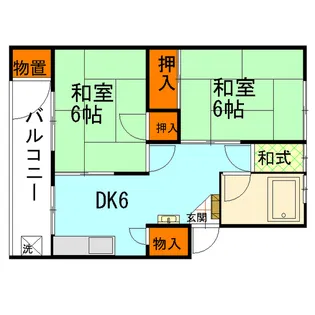 山下ハウス【2階】の間取り
