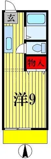 フェリカ秋谷【1階】の間取り