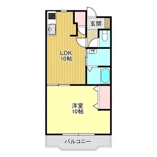 ルフェール上長沢【4階】の間取り