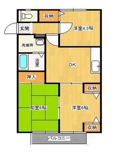 サンビレッジ金光B【2階】の間取り