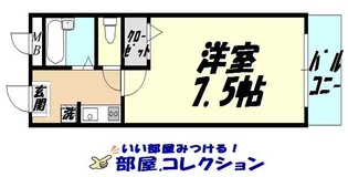 1Kの間取り画像