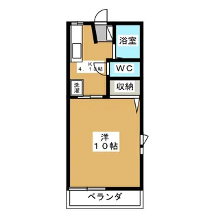 グリーンテラス清住A【2階】の間取り