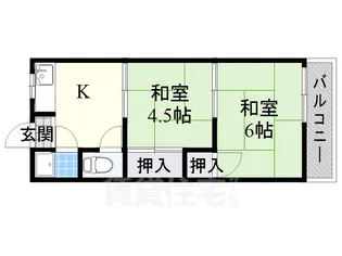コーポ美芳【2階】の間取り