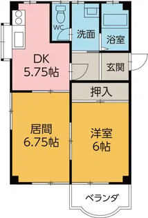 ウエストヒル【2階】の間取り