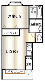 BELLA CASA住ケ谷【1階】の間取り