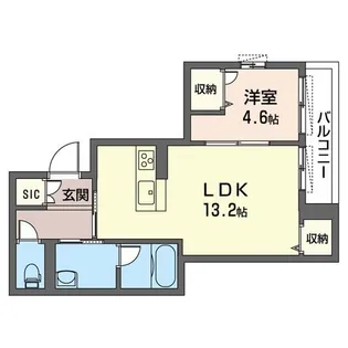 エタールノ【1階】の間取り
