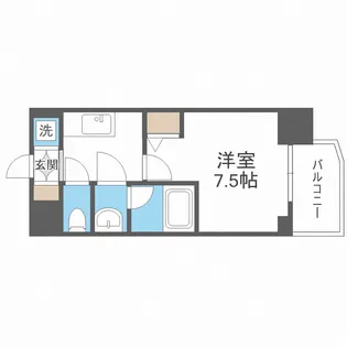 1Rの間取り画像