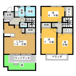 愛知県日進市岩崎台2【一戸建】の間取り
