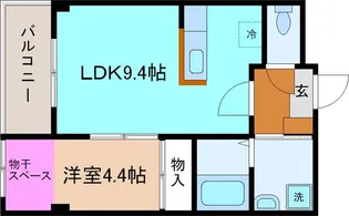 クルエボヌール金沢【3階】の間取り