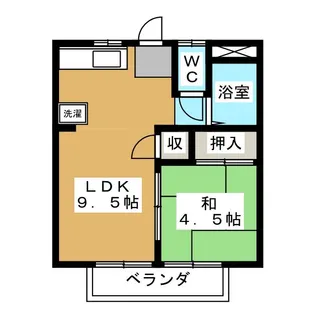 セピアコートA【2階】の間取り