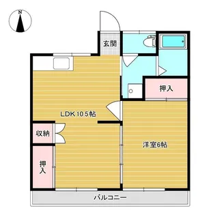 ゆたかビル【2階】の間取り