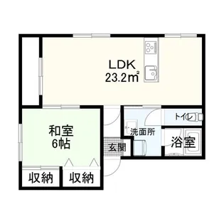 アップルハウス【2階】の間取り