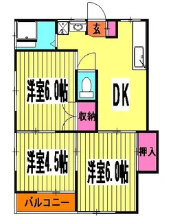 新生ハイツ【1階】の間取り