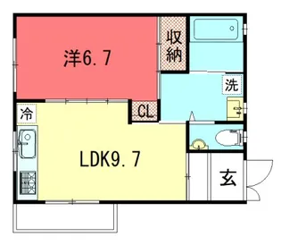 ヴェルメゾンプチ北白川【2階】の間取り