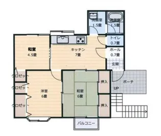 ヴィラ小峠【1階】の間取り