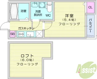 EXCEED【2階】の間取り