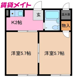 ヴィレッタ平野【1階】の間取り