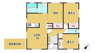 茨城県日立市会瀬町3【一戸建】の間取り