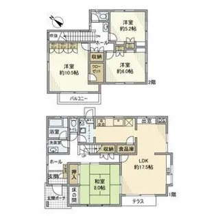千葉県流山市長崎1【一戸建】の間取り