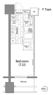 パークハビオ平河町【8階】の間取り