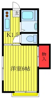 東京都板橋区常盤台3【アパート】の間取り