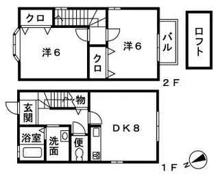 ブラン フルール【1階】の間取り