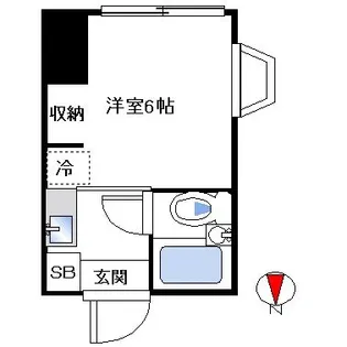 ハイムカトレア中野【1階】の間取り