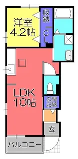 ブローテ【1階】の間取り