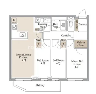 クラリティア横濱反町の間取り