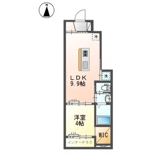 カルテット元今泉II【1階】の間取り