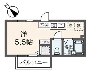 フォーリーヴズ【2階】の間取り