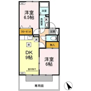 シャンツェ B棟【1階】の間取り