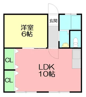 神奈川県小田原市鴨宮【マンション】の間取り