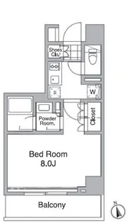 レジディア目黒IV【1階】の間取り