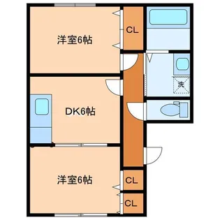 レジデンスオブサン【1階】の間取り
