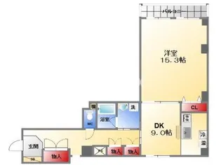 グランレブリー室町六角【3階】の間取り