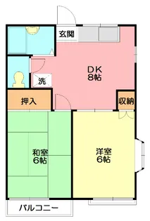 メゾンシェルブール【2階】の間取り