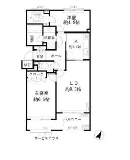 パティオス11番街【2階】の間取り