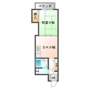 朝日プラザエザース長根公園【10階】の間取り
