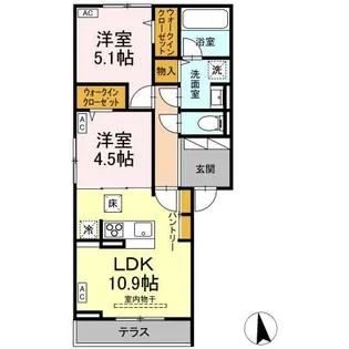 カーサ III【1階】の間取り