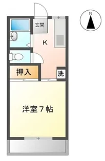 神奈川県厚木市山際【アパート】の間取り