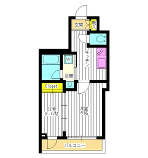 東京都新宿区西落合1【マンション】の間取り