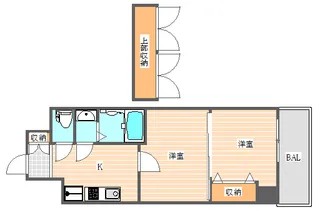 No.40 PROJECT2100博多駅前【2階】の間取り