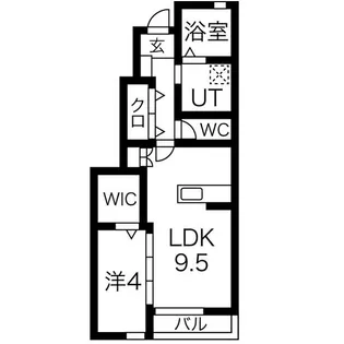 ヴェルニーナB棟【1階】の間取り